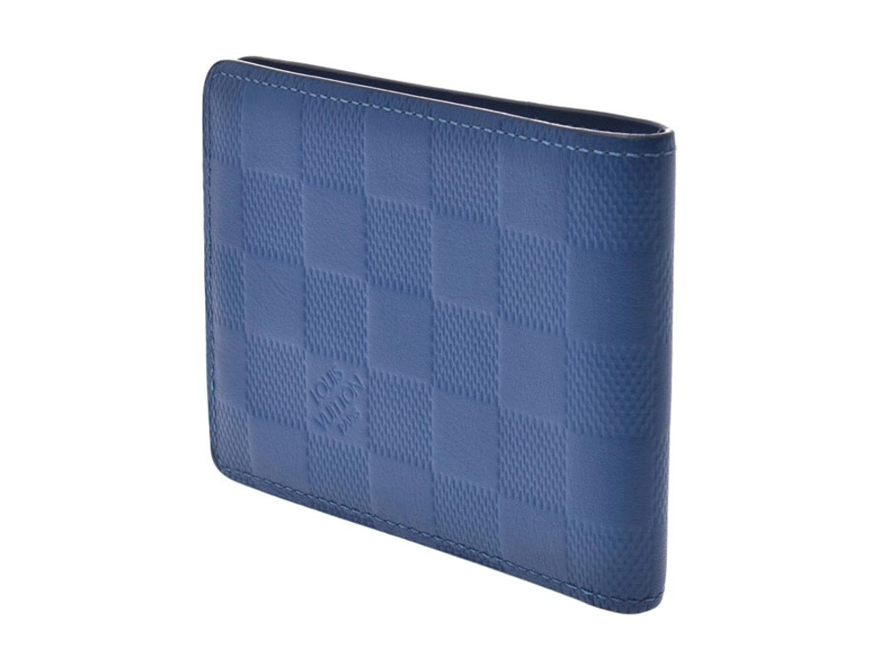 Louis Vuitton Slender Bi Portefeuille Leather Neon fold Wallet Infini Black